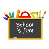 blackboard stationery school is fun N2