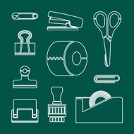 stationery icon great for any use Vector EPS10