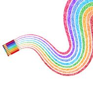 Colour pencils isolated on white EPS 10 N2