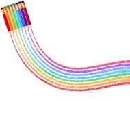Colour pencils isolated on white EPS 10 N5