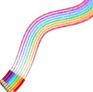 Colour pencils isolated on white EPS 10 N8