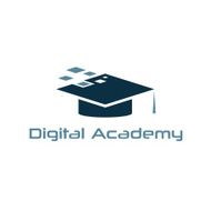 Graduation cap of digital academy vector design template N2