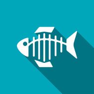 Vector icon of fishbone N13