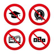 Graduation icons Education book symbol N13