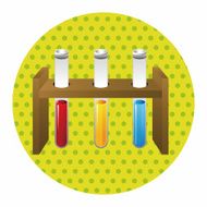 Test tubes and beakers theme elements N21