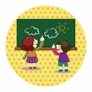 student cartoon theme elements N147