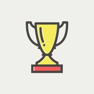 Trophy thin line icon N4