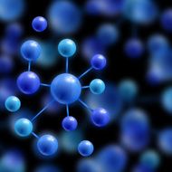 Abstract molecular background N2