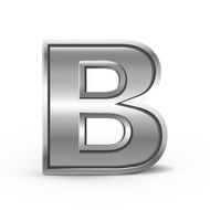 3d metal letter B N2