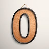 3d wooden frame cork board number 0