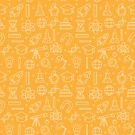 Science abstract pattern outline style