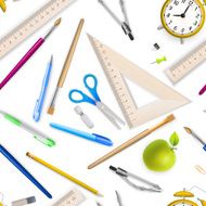 School supplies seamless pattern EPS 10 N2