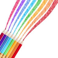 Colour pencils isolated EPS 10