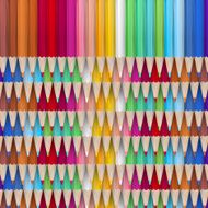 Colored pencil crayons EPS 10