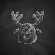 christmas deer icon N2