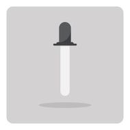 Vector of flat icon dropper