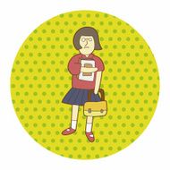 student cartoon theme elements N156