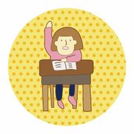 student cartoon theme elements N157