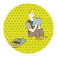 student cartoon theme elements N159