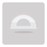Vector of flat icon ruler
