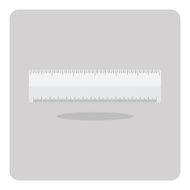 Vector of flat icon ruler N2