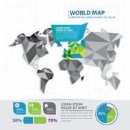 World map infographic N3