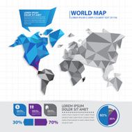 World map infographic N4