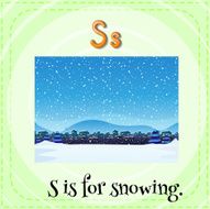 Snowing