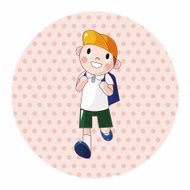student cartoon theme elements vector eps N69