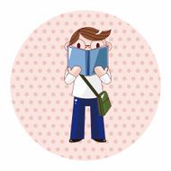 student cartoon theme elements vector eps N72