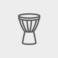 Timpani thin line icon N2