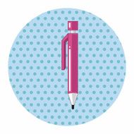 stationery auto pencil theme elements vector eps N3