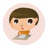 student cartoon theme elements N163