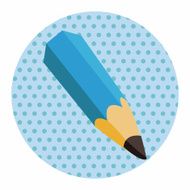 stationery pencil theme elements vector eps N8