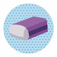 stationary eraser theme elements vector eps N11