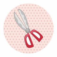 stationary scissors theme elements vector eps N7