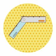 stationary ruler theme elements vector eps N11