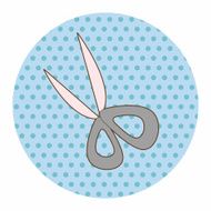 stationary scissors theme elements vector eps N8