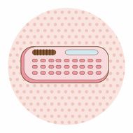 stationary calculator theme elements vector eps N3