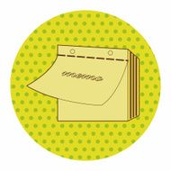 stationary note theme elements vector eps N12