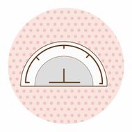 stationary protractor theme elements vector eps N3