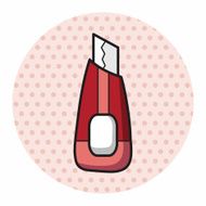 stationary utility knife theme elements vector eps N11
