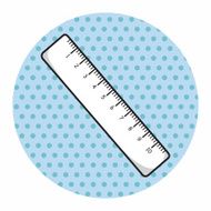 stationary ruler theme elements vector eps N12