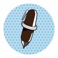 stationery pen theme elements vector eps N9