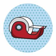 stationary tape dispenser theme elements vector eps N6