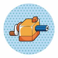 stationary pencil sharpner theme elements vector eps N6