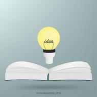 Book and bulb light idea
