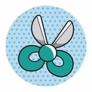 stationary scissors theme elements vector eps N9