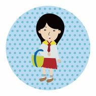 student cartoon theme elements vector eps N77