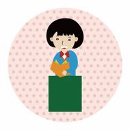 student cartoon theme elements vector eps N78